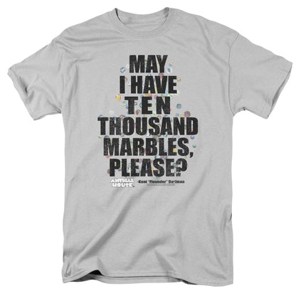 Animal House Marbles Mens T Shirt Silver Silver Officially Licensed