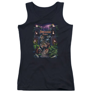 Jurassic Park Welcome To The Park Womens Tank Top Shirt Black