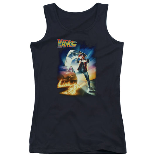 Back To The Future Poster Womens Tank Top Shirt Black