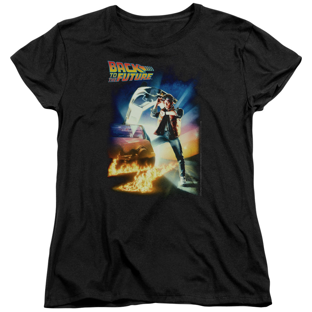 Back To The Future Poster Womens T Shirt Black