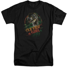 Load image into Gallery viewer, Jurassic Park Clever Girl Mens Tall T Shirt Black