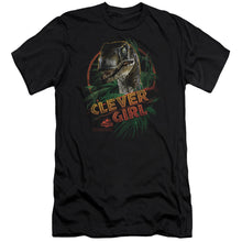 Load image into Gallery viewer, Jurassic Park Clever Girl Premium Bella Canvas Slim Fit Mens T Shirt Black