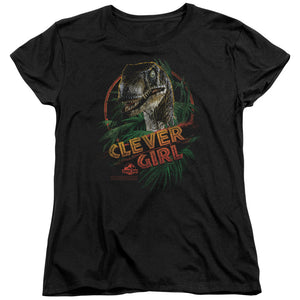 Jurassic Park Clever Girl Womens T Shirt Black