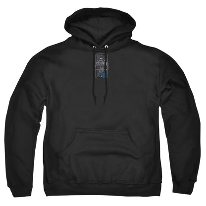 Slap Shot Chalkboard Mens Hoodie Black