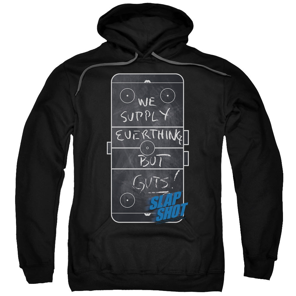 Slap Shot Chalkboard Mens Hoodie Black