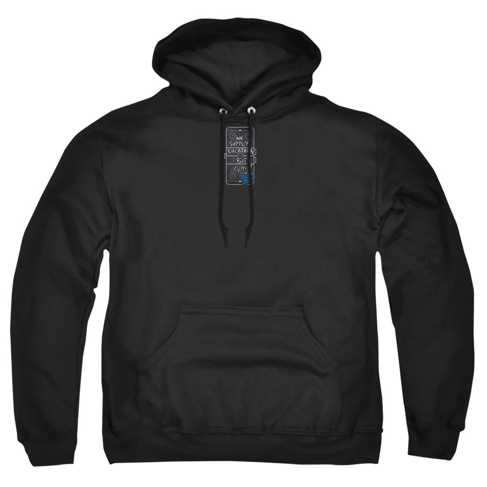 Slap Shot Chalkboard Mens Hoodie Black