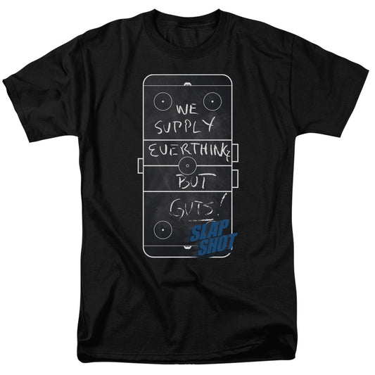 Slap Shot Chalkboard Mens T Shirt Black | Rock Band Merch