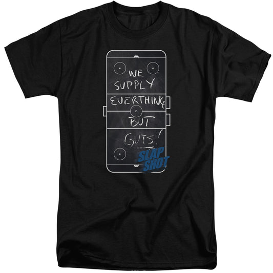 Slap Shot Chalkboard Mens Tall T Shirt Black