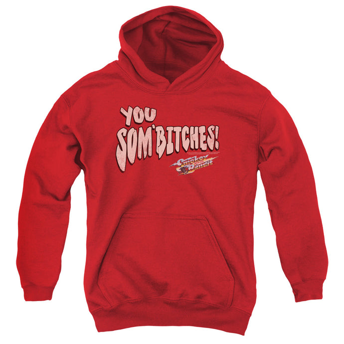 Smokey And The Bandit Sombitch Kids Youth Hoodie Red