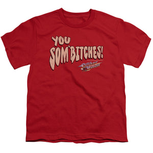 Smokey And The Bandit Sombitch Kids Youth T Shirt Red