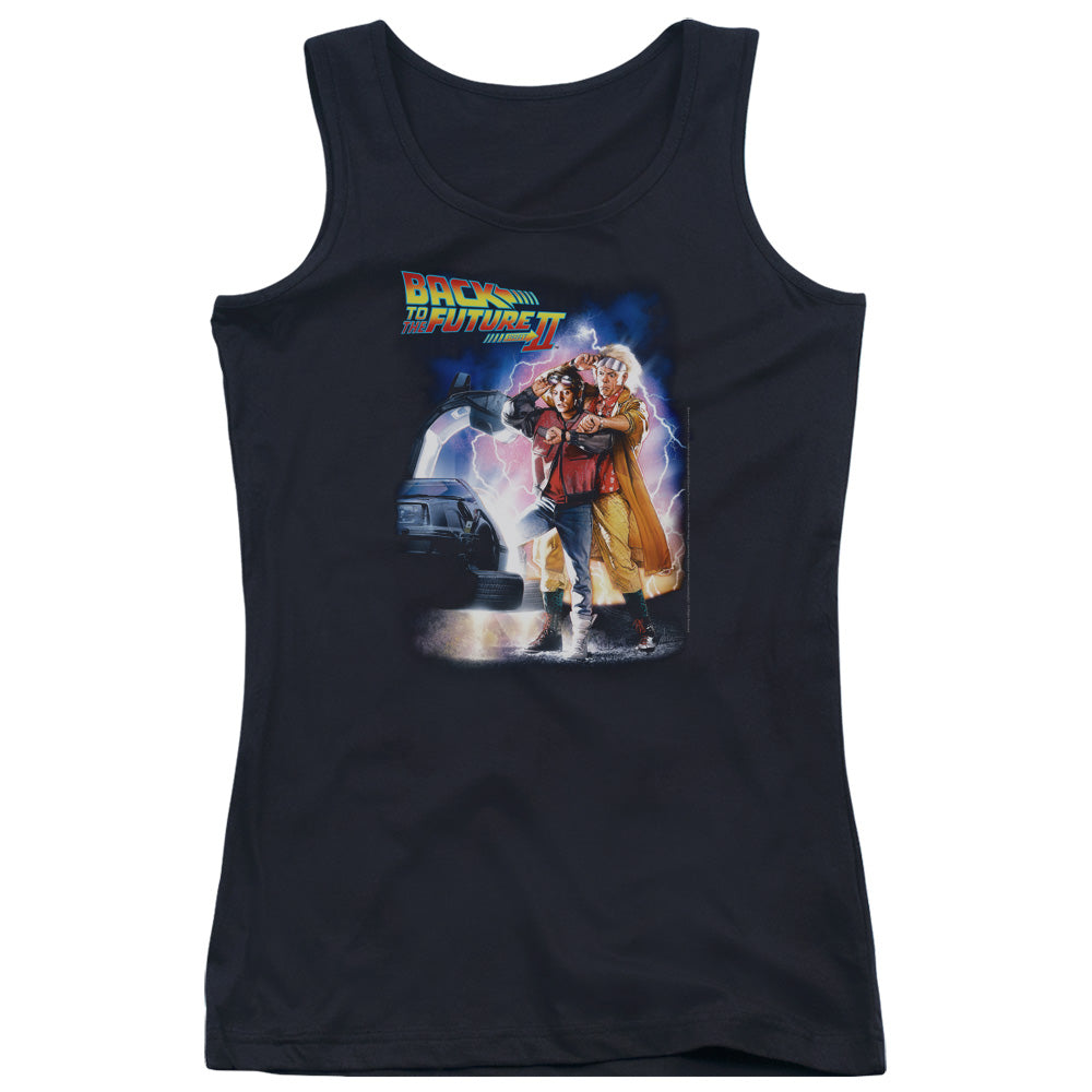 Back To The Future II Poster Womens Tank Top Shirt Black