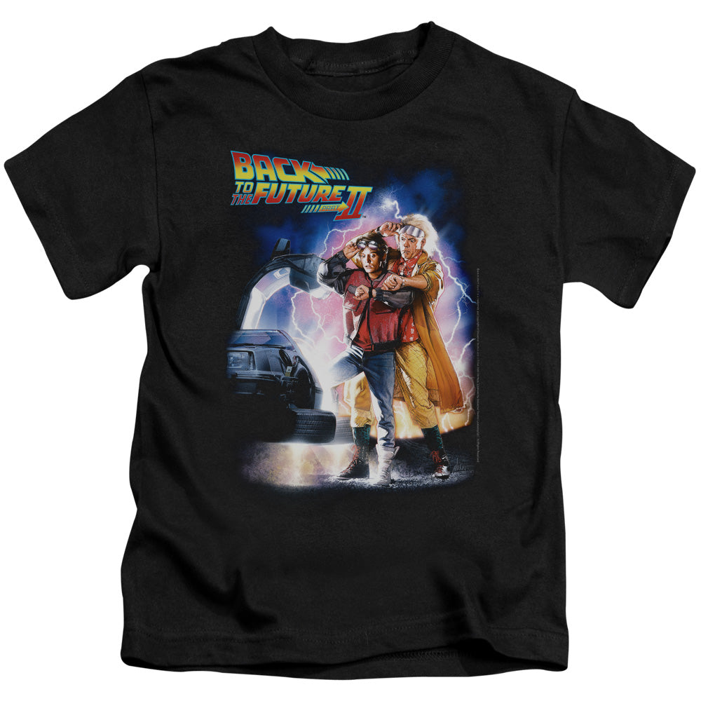 Back To The Future II Poster Juvenile Kids Youth T Shirt Black