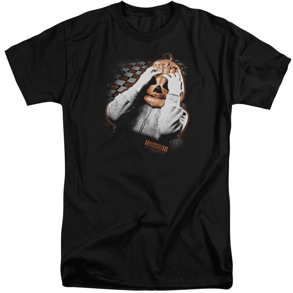 Halloween III Pumpkin Mask Mens Tall T Shirt Black