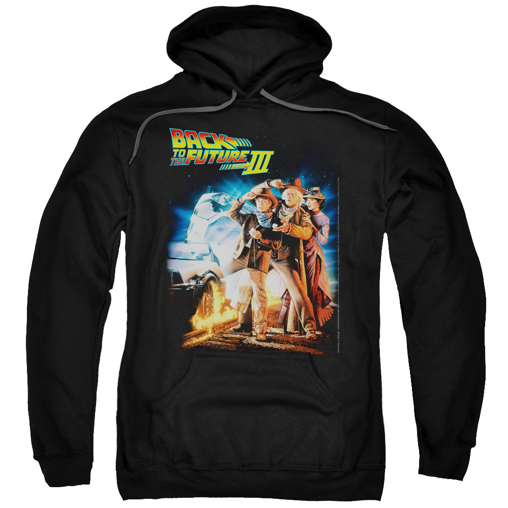 Back To The Future III Poster Mens Hoodie Black