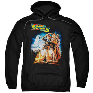Back To The Future III Poster Mens Hoodie Black
