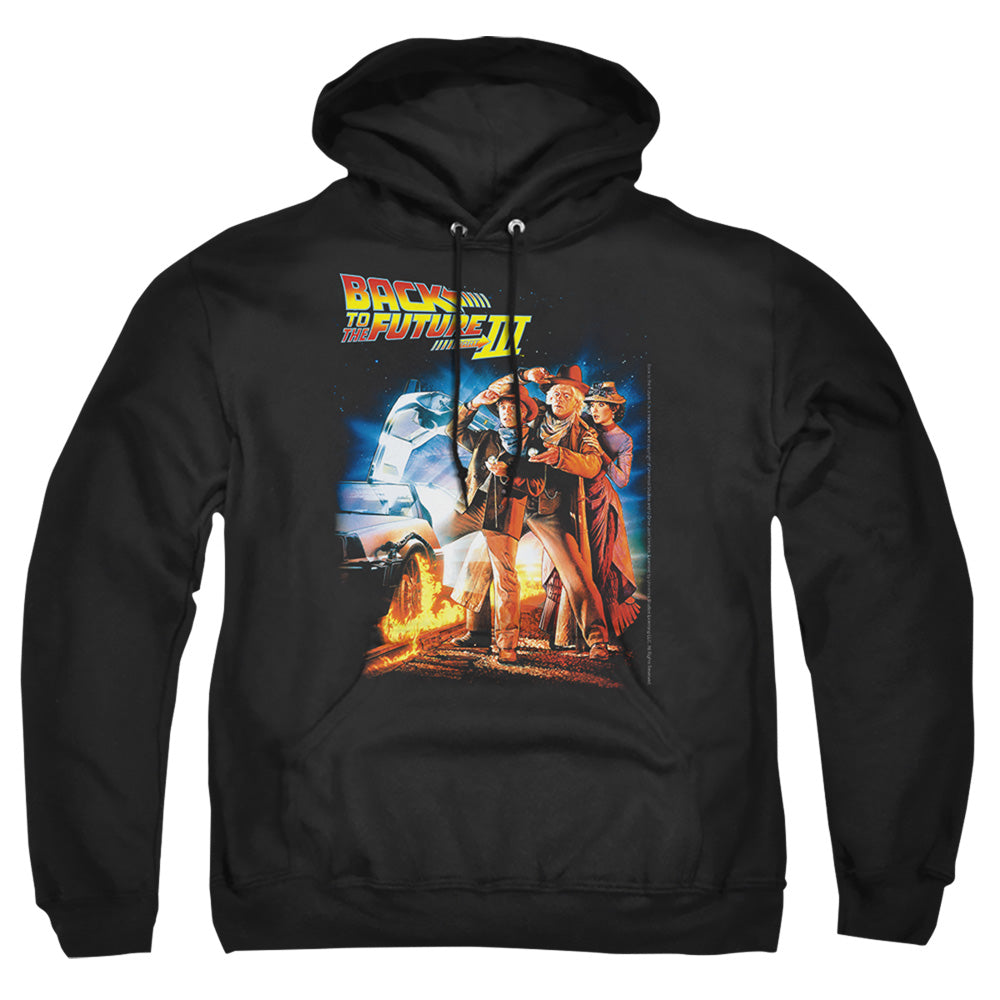 Back To The Future Iii Poster Mens Hoodie Black