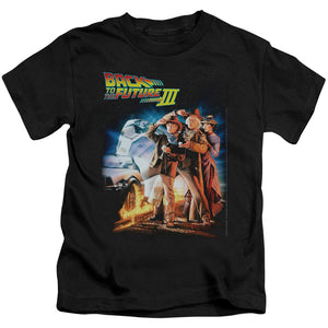 Back To The Future III Poster Juvenile Kids Youth T Shirt Black