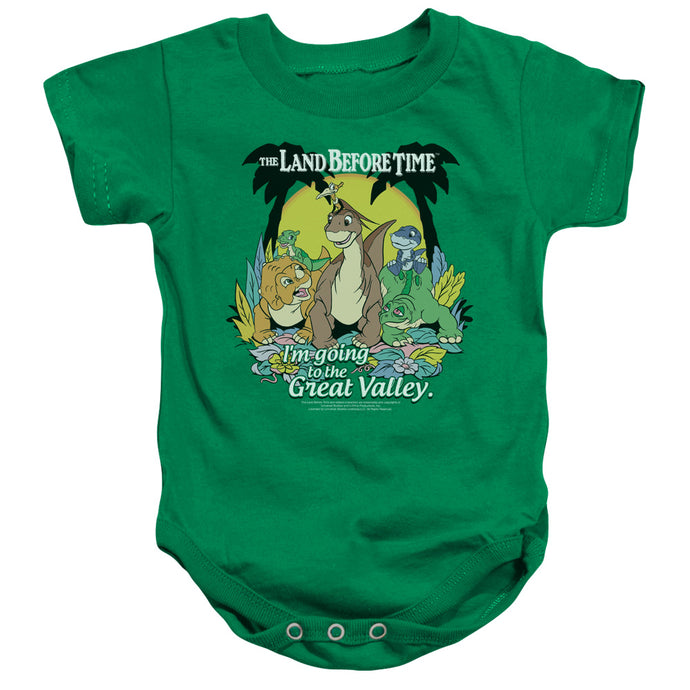 The Land Before Time Great Valley Infant Baby Snapsuit Kelly Green