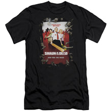 Load image into Gallery viewer, Shaun Of The Dead Poster Premium Bella Canvas Slim Fit Mens T Shirt Black