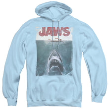 Load image into Gallery viewer, Jaws Title Mens Hoodie Light Blue