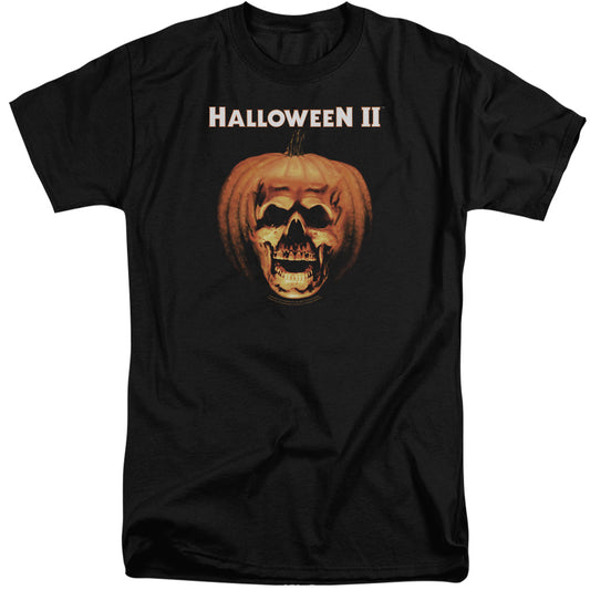Halloween II Pumpkin Shell Mens Tall T Shirt Black