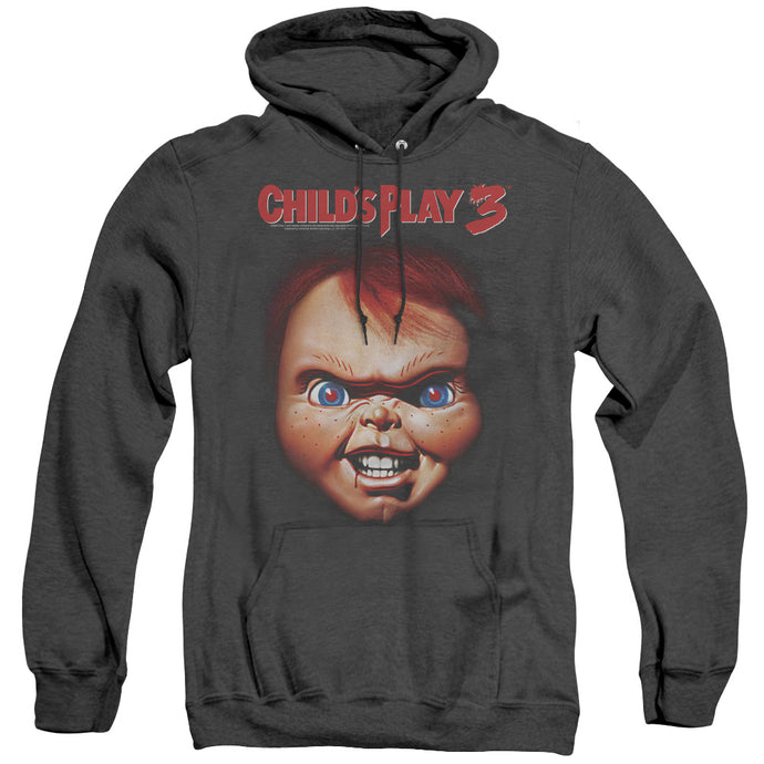 Childs Play 3 Chucky Heather Mens Hoodie Black