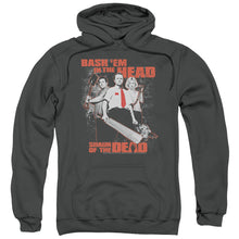 Load image into Gallery viewer, Shaun Of The Dead Bash Em Mens Hoodie Charcoal