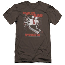 Load image into Gallery viewer, Shaun Of The Dead Bash Em Premium Bella Canvas Slim Fit Mens T Shirt Charcoal