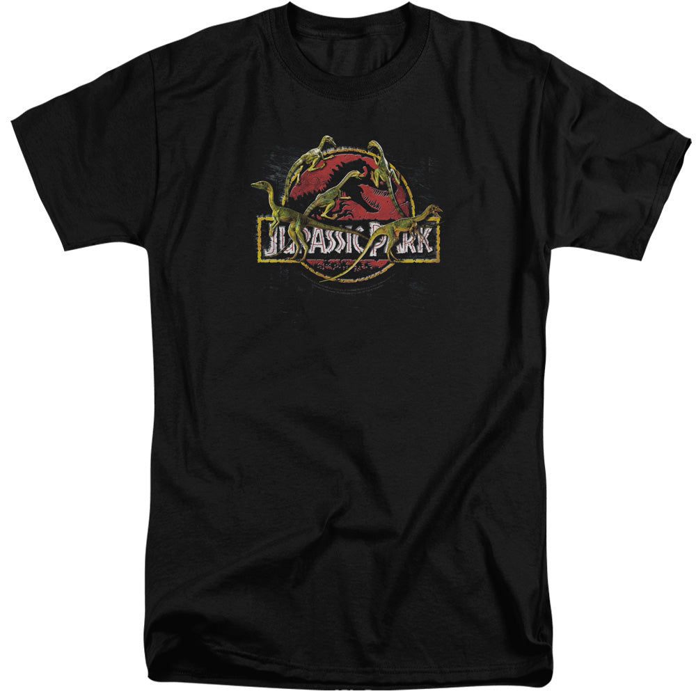 Jurassic Park Something Has Survived Mens Tall T Shirt Black