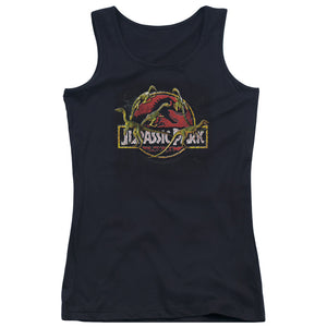 Jurassic Park Something Has Survived Womens Tank Top Shirt Black