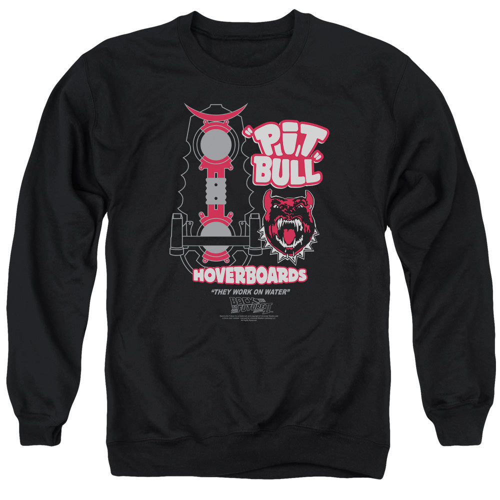Back To The Future II Pit Bull Mens Crewneck Sweatshirt Black