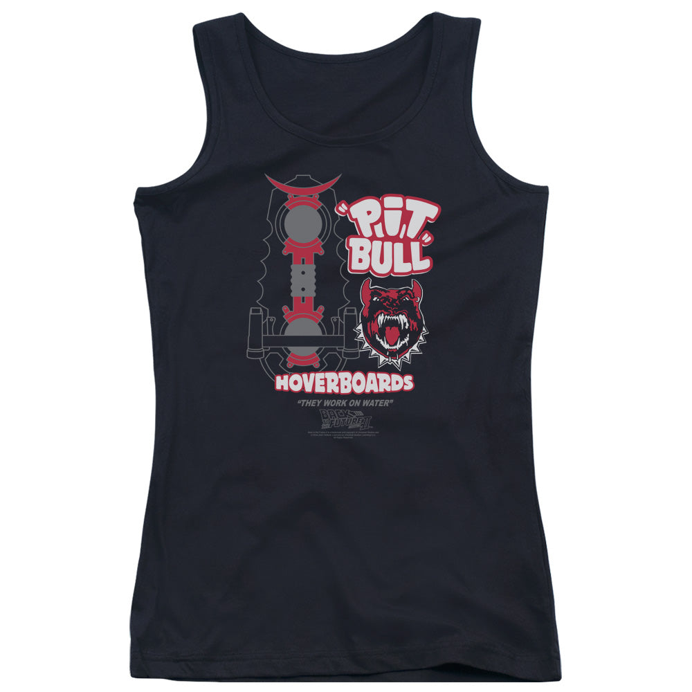 Back To The Future II Pit Bull Womens Tank Top Shirt Black