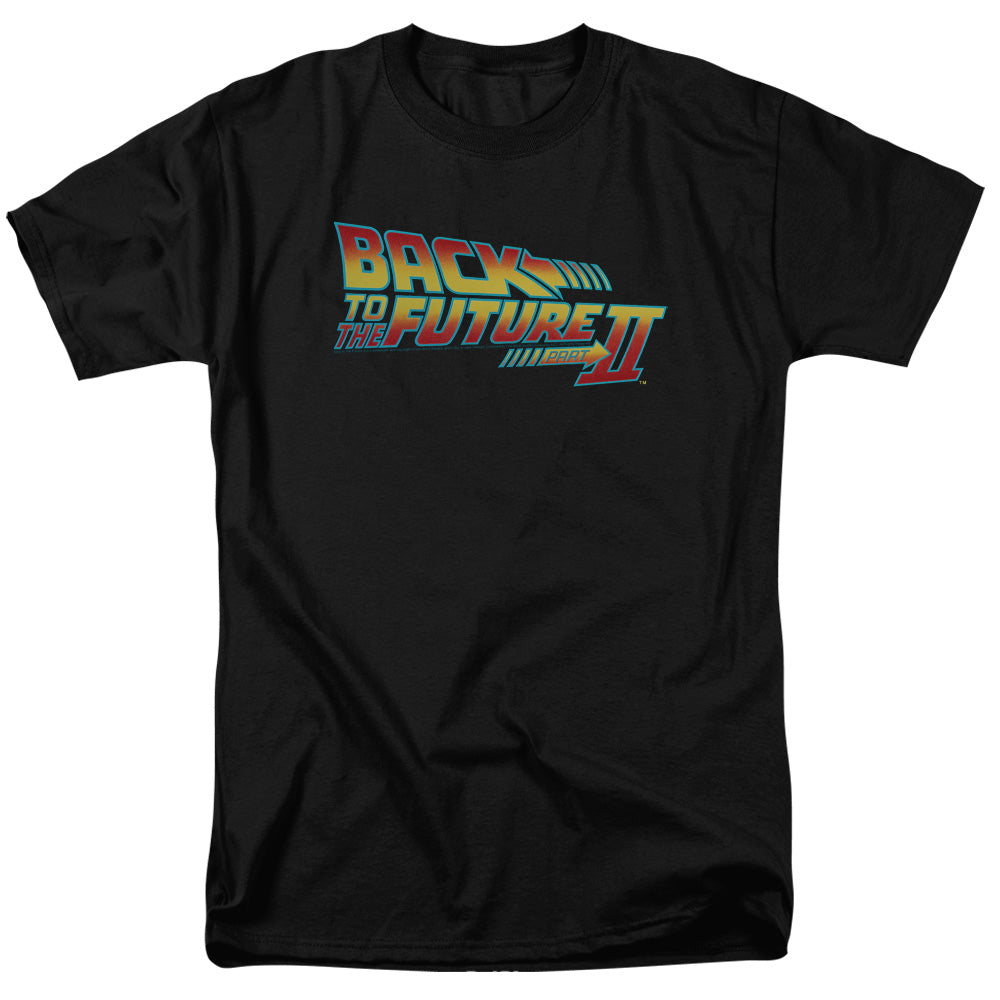 Back To The Future II Logo Mens T Shirt Black