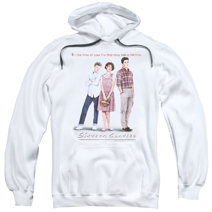 Sixteen Candles Poster Mens Hoodie White
