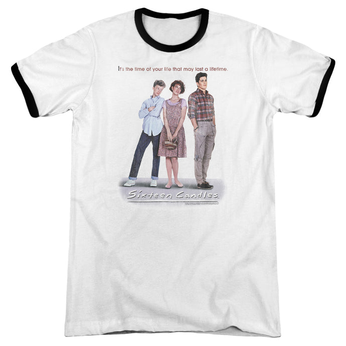 Sixteen Candles Poster Heather Ringer Mens T Shirt White