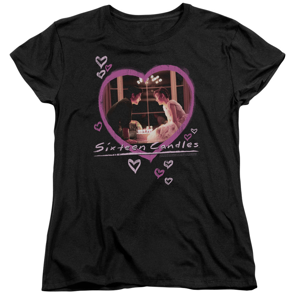 Sixteen Candles Candles Womens T Shirt Black