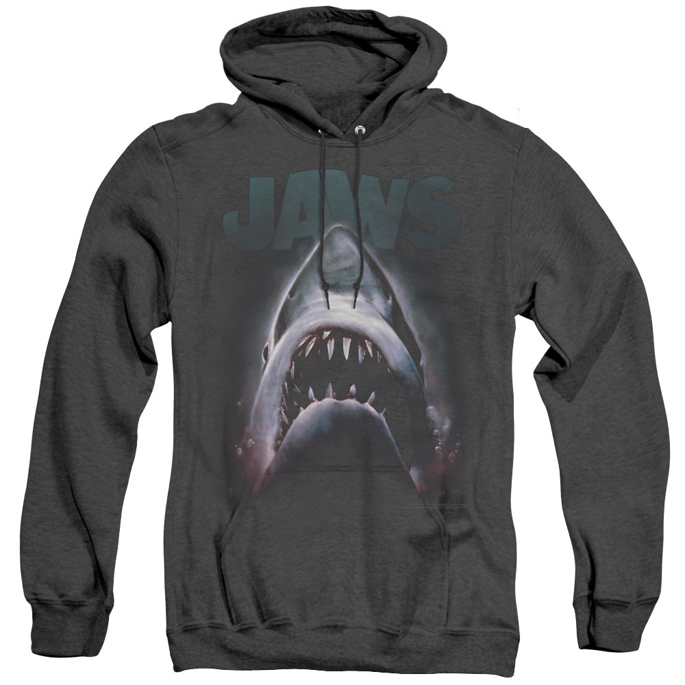 Jaws Terror In The Deep Heather Mens Hoodie Black