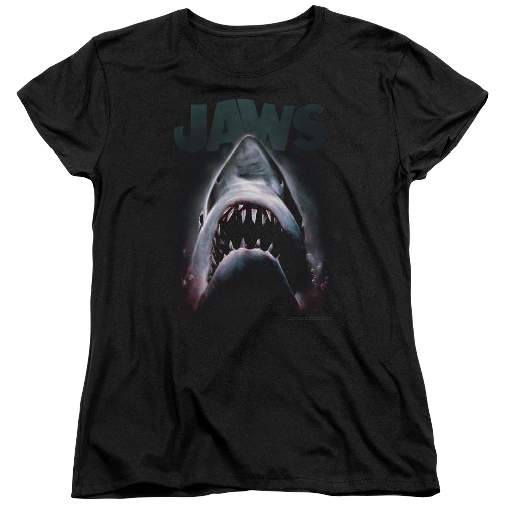 Jaws Terror In The Deep Womens T Shirt Black