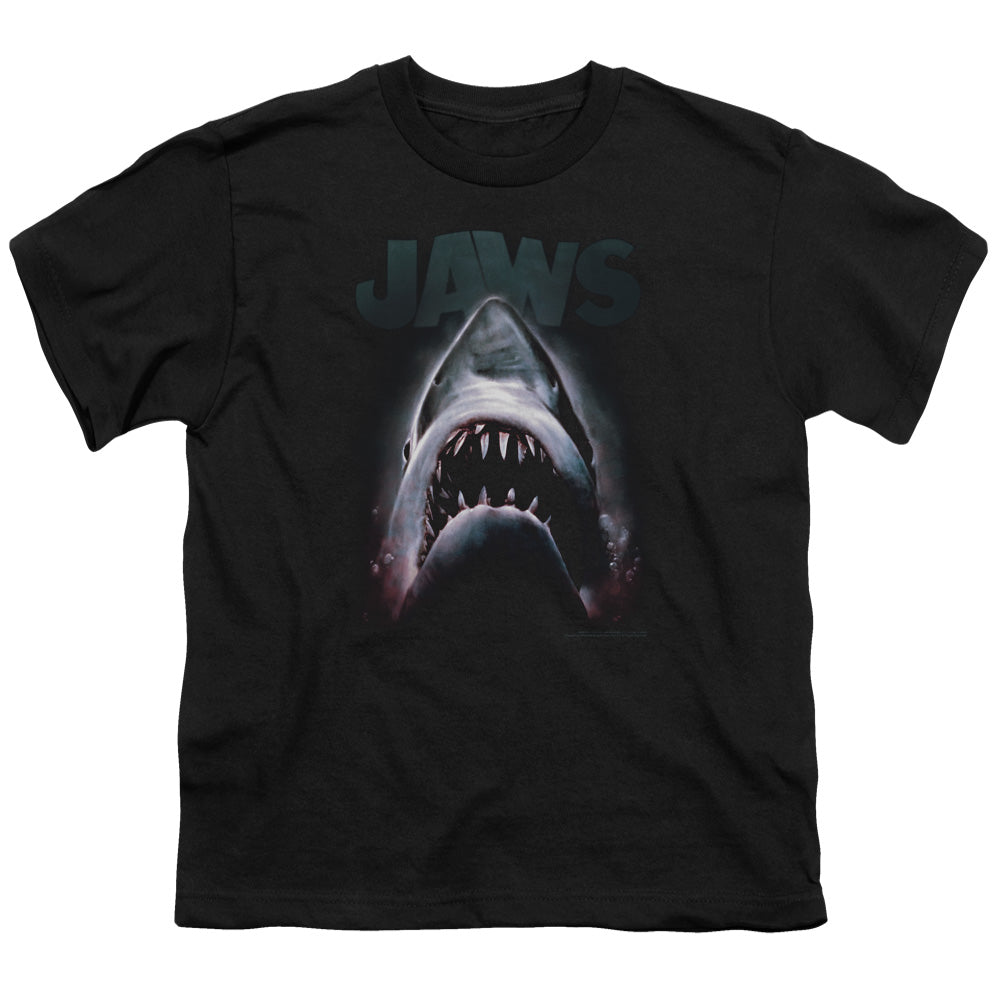 Jaws Terror In The Deep Kids Youth T Shirt Black