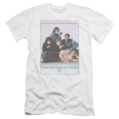 Breakfast Club BC Poster Premium Bella Canvas Slim Fit Mens T Shirt White