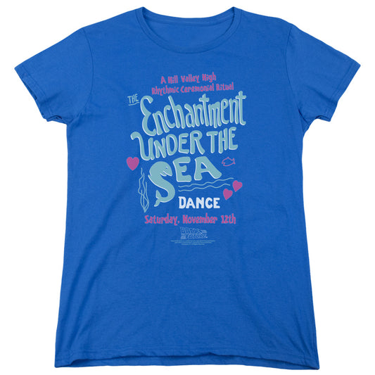 Back To The Future III Under The Sea Womens T Shirt Royal Blue