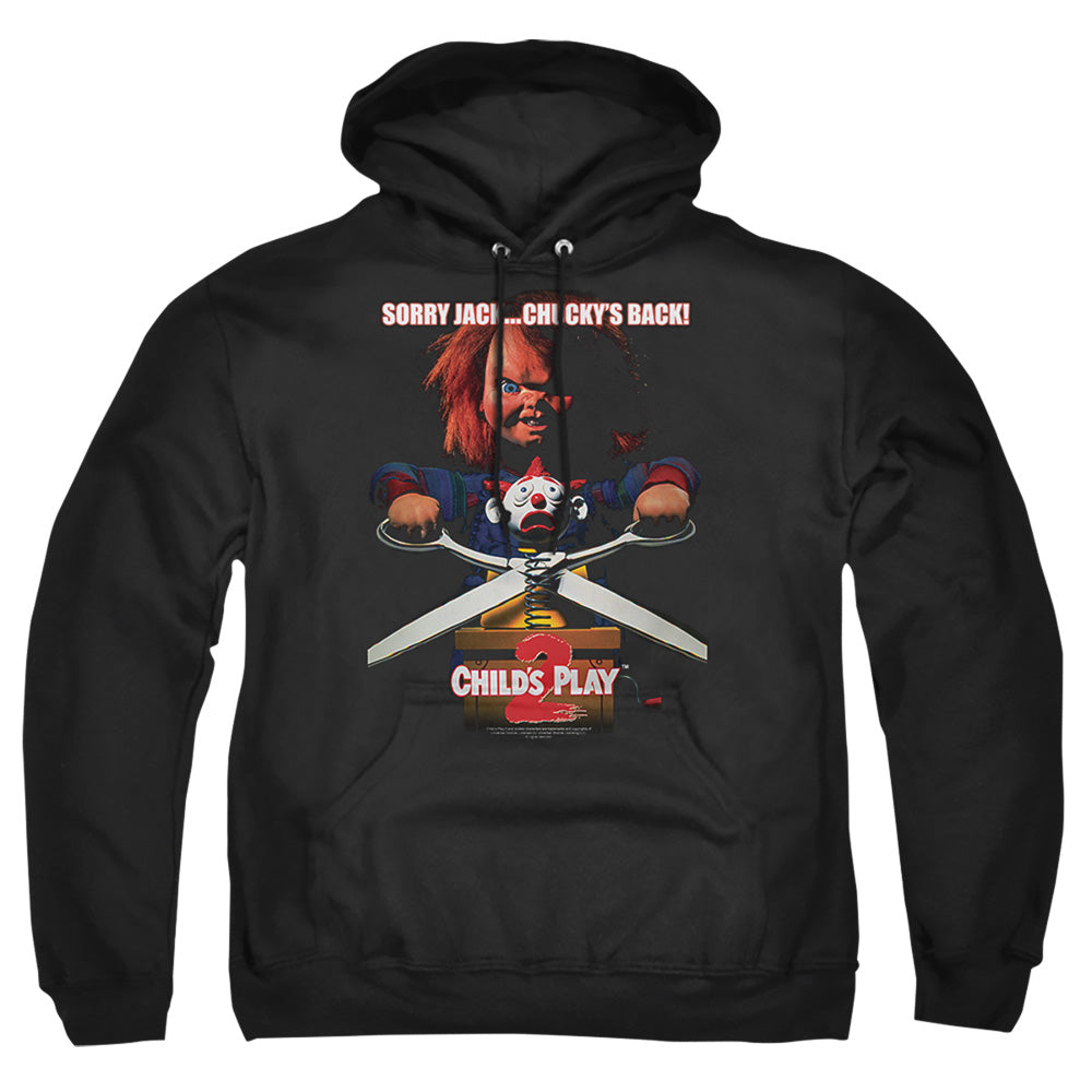 Childs Play 2 Chuckys Back Mens Hoodie Black Officially Licensed