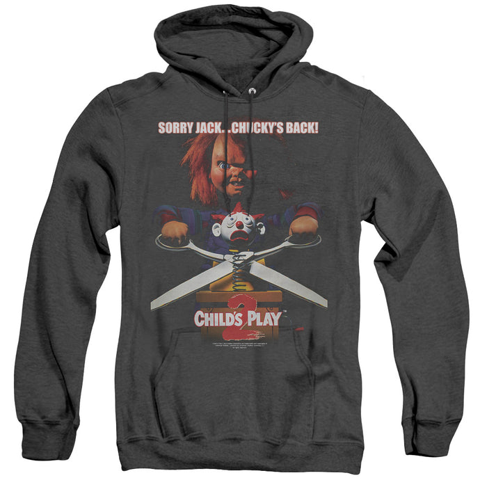 Childs Play 2 Chuckys Back Heather Mens Hoodie Black