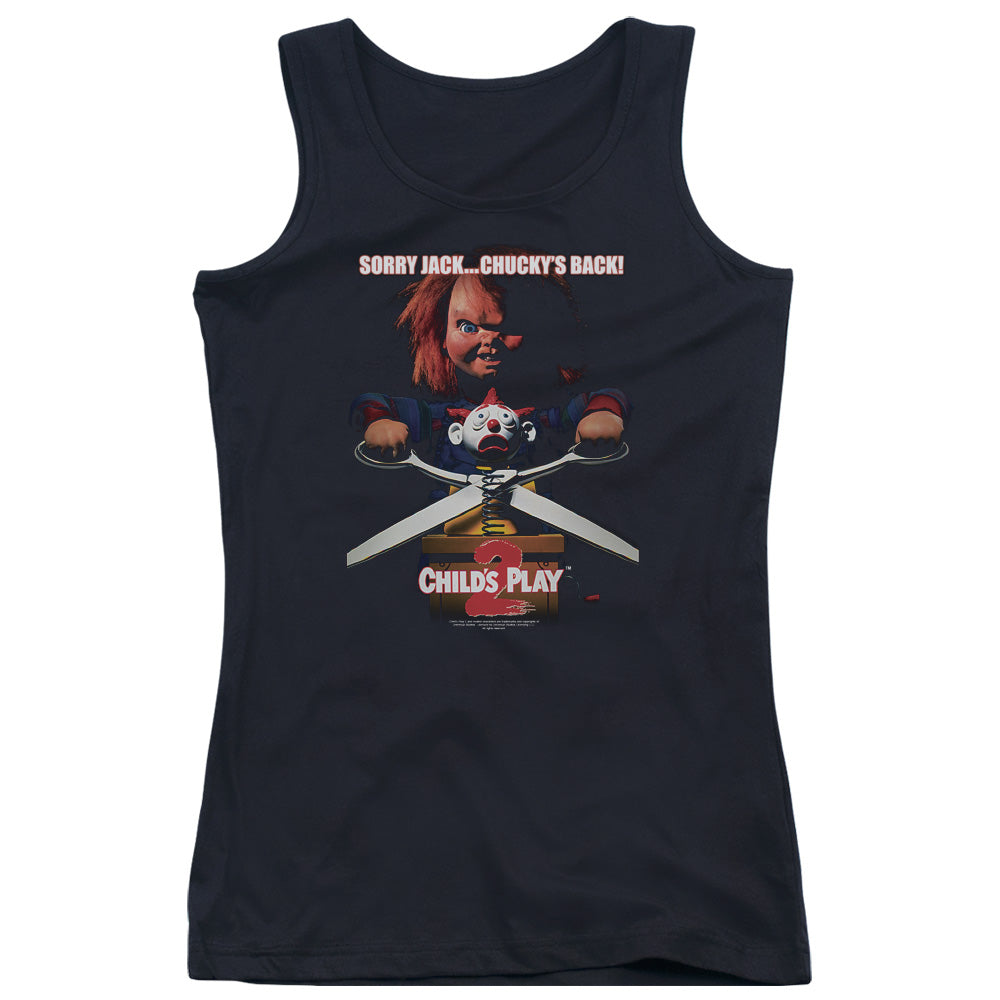 Childs Play 2 Chuckys Back Womens Tank Top Shirt Black