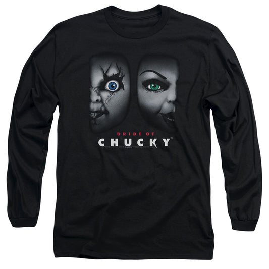 Bride Of Chucky Happy Couple Mens Long Sleeve Shirt Black