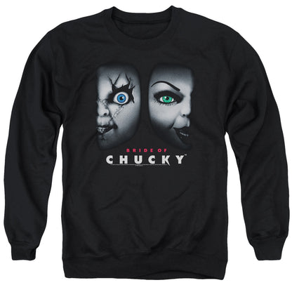 Bride Of Chucky Happy Couple Mens Crewneck Sweatshirt Black