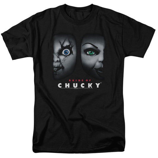 Bride Of Chucky Happy Couple Mens T Shirt Black Black Officially Licensed