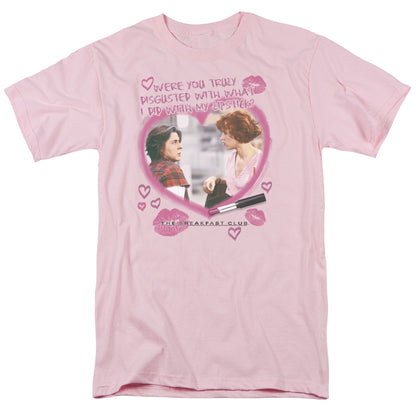 Breakfast Club Lipstick Mens T Shirt Pink Pink