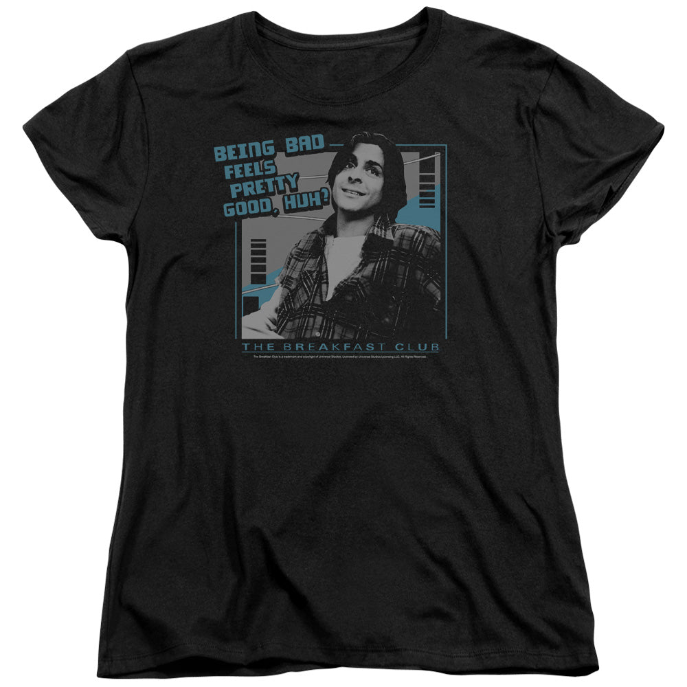 Breakfast Club Bad Womens T Shirt Black