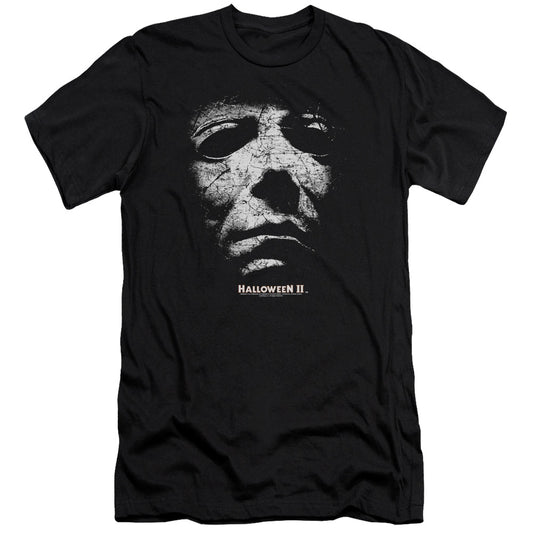 Halloween II Mask Premium Bella Canvas Slim Fit Mens T Shirt Black